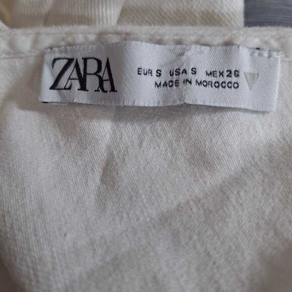 Zara spaghetti strap white jumper size small - Picture 4 of 4